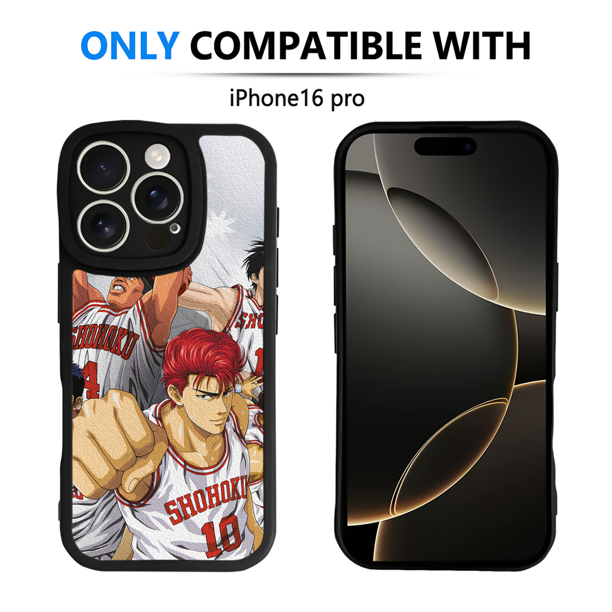 （画像用） SLAM DUNK／スラムダンク 【iPhone 16シリーズ対応】シリコンスマホケース（レザー調） 材質：シリコン